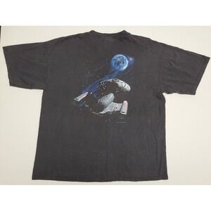 RARE Vintage Star Trek Voyager Final Season 2001 T-Shirt Logo Size XXL 2XL HOLES